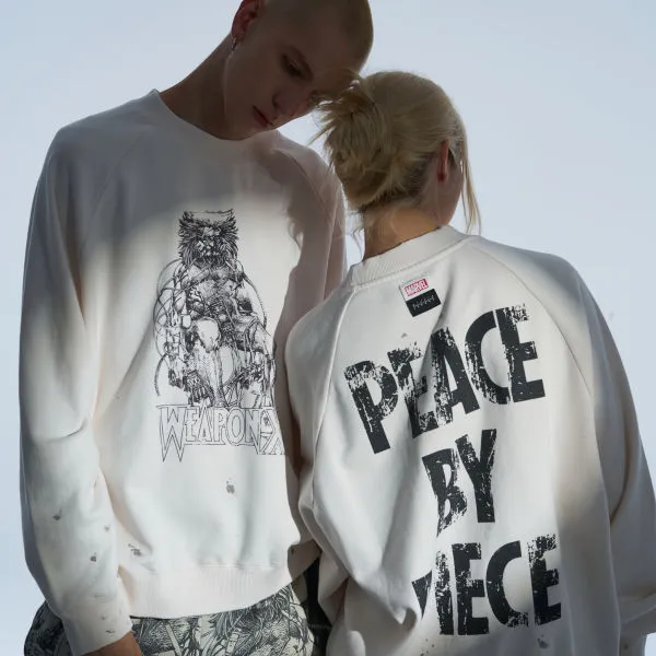 XVESSEL X MARVEL/Marvel Co branded Series Sweatshirts Unisex White-4