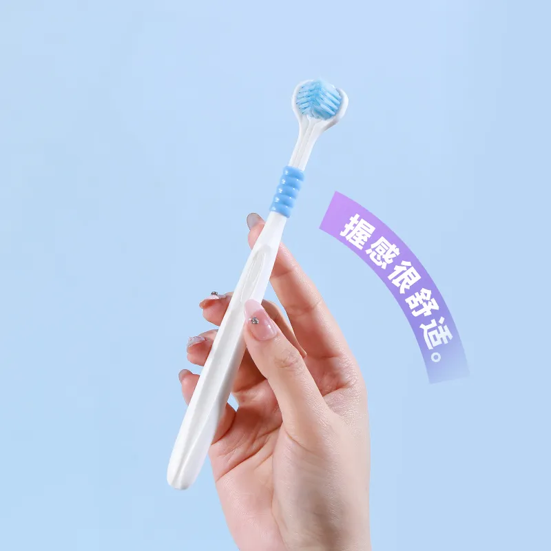 RAOYI Good Looking Home Use Toothbrushes Tongue Cleaning For Teeth Stain And Smoke Stain Removal Family Pack 5 Pcs-2