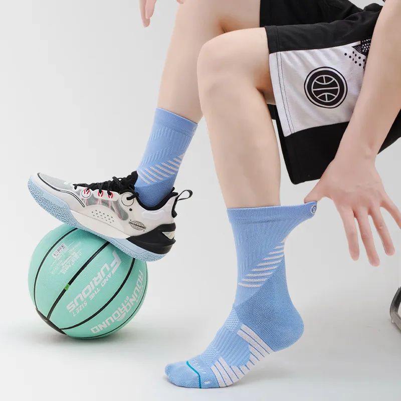 FUGEER x YUNDONGZHIJIA LIANMINGKUAN Basketball Socks Men's 1 Pack-3