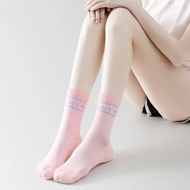 FUGEER Mid Calf Socks Women's 2 Pack-2