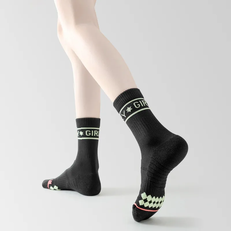 FUGEER Mid Calf Socks Women's 2 Pack-7