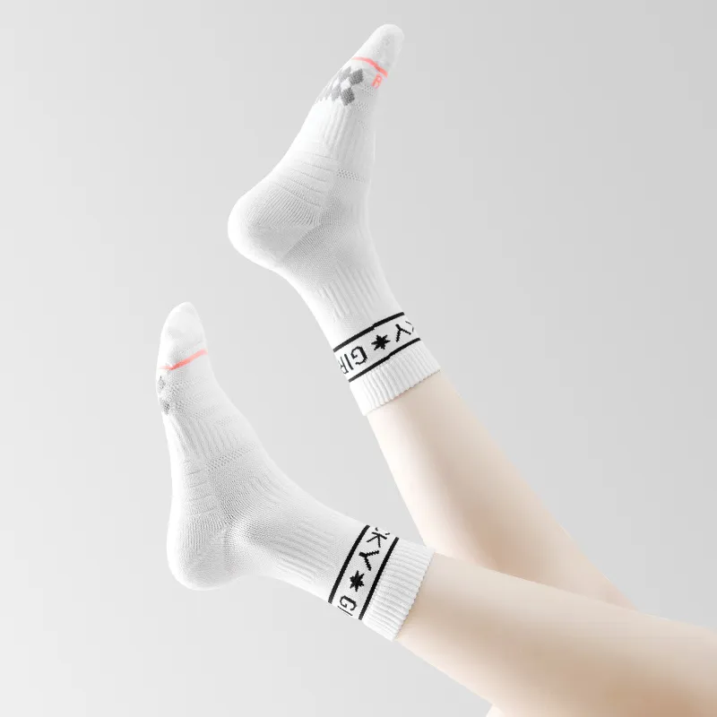 FUGEER Mid Calf Socks Women's 2 Pack-9