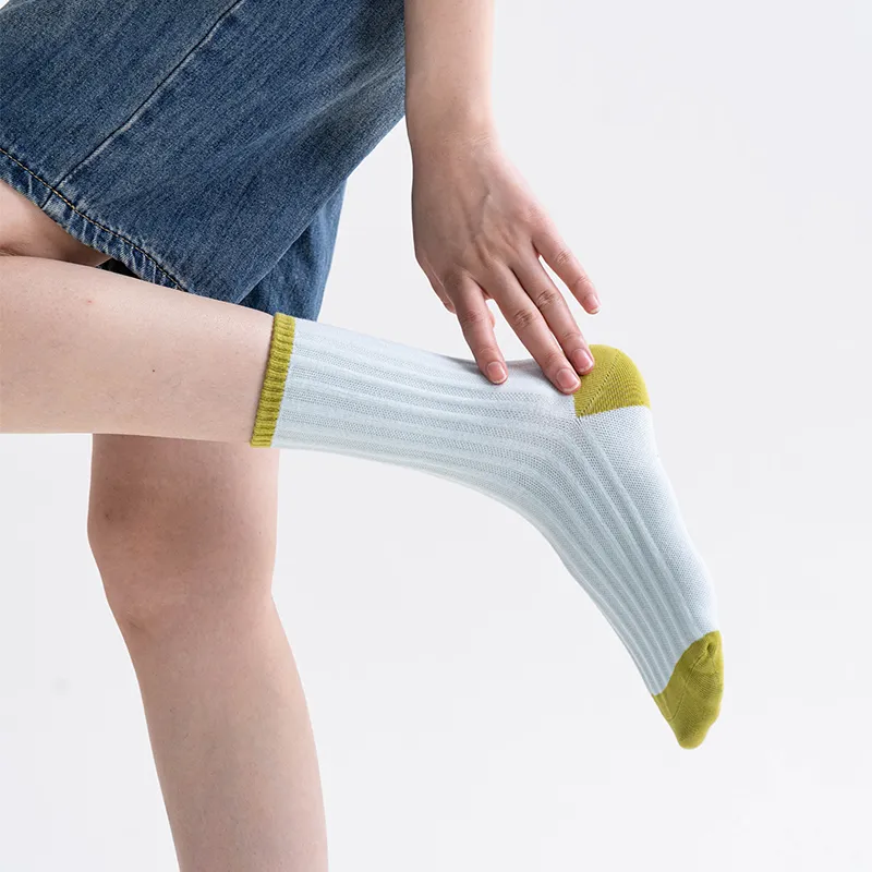 FUGEER Mid Calf Socks Women's Box 4 Pack-3
