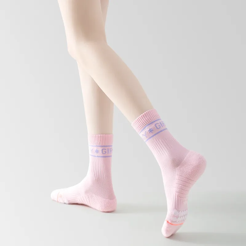 FUGEER Mid Calf Socks Women's 2 Pack-5