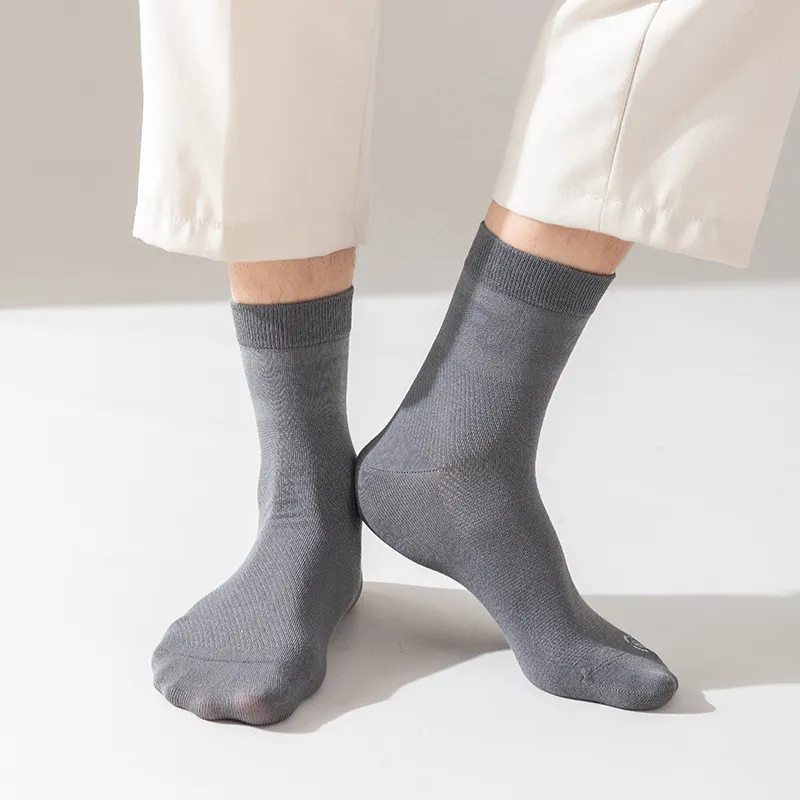 FUGEER Mid Calf Socks Men's Box 5 Pack-6