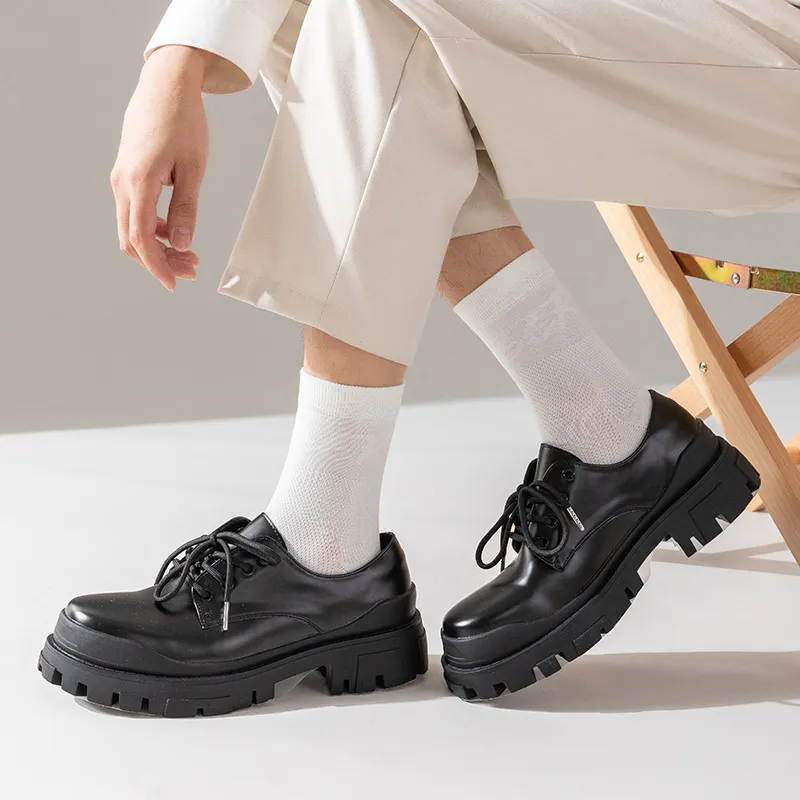 FUGEER Mid Calf Socks Men's Box 5 Pack-5
