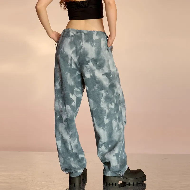 ICONS Lab Cargo Pants Unisex Gray Camouflage-5