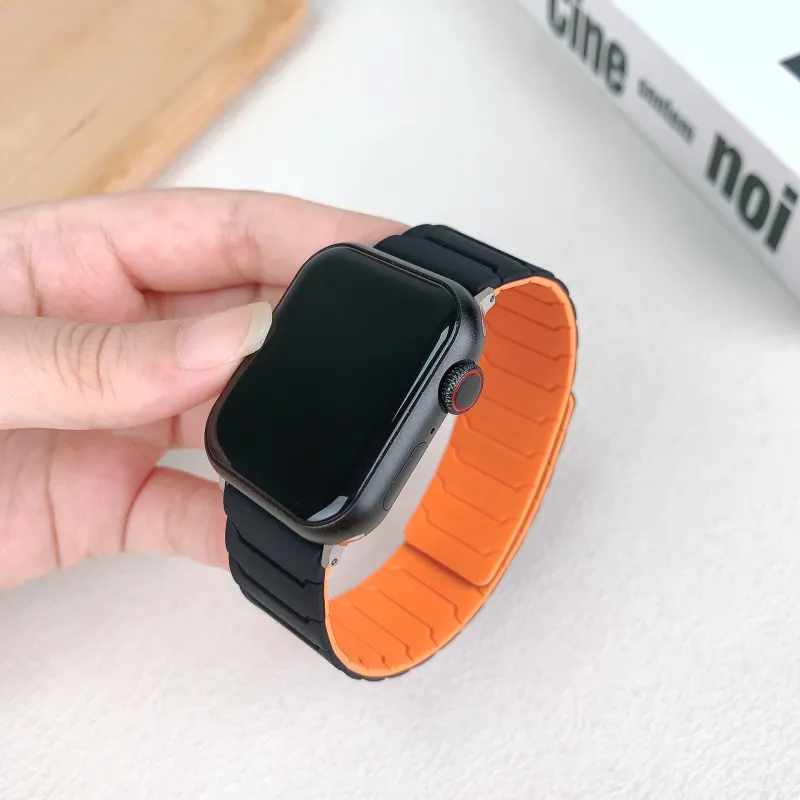 LOVINGCOOL Watch Band Apple Compatibility 46mm Silicone Material-11