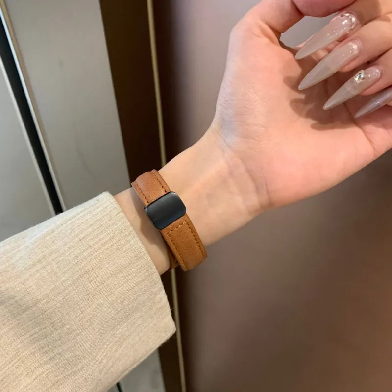 LOVINGCOOL Watch Band Apple Compatibility Genuine Leather Material-13