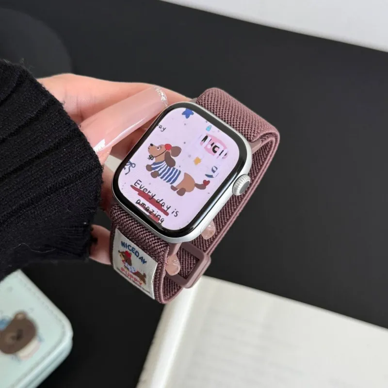 LOVINGCOOL Apple Compatibility Watch Band 14cm Nylon Material-14