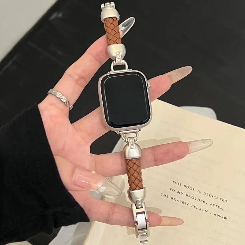 LOVINGCOOL Watch Band Apple Compatibility Leather Material-17