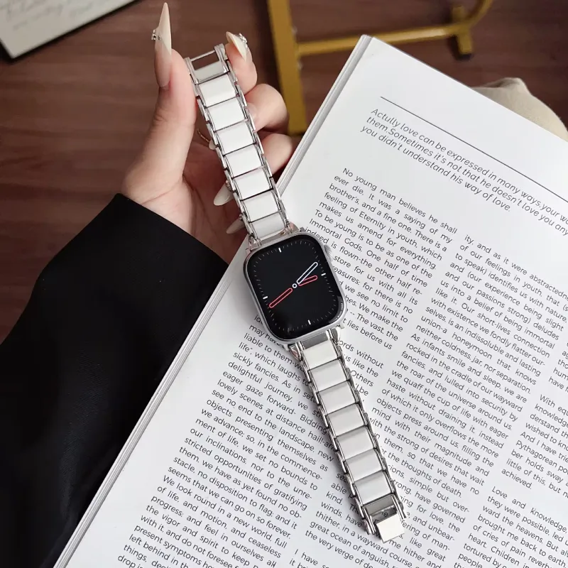 LOVINGCOOL Watch Band Apple Compatibility Imitation Ceramic Material-7