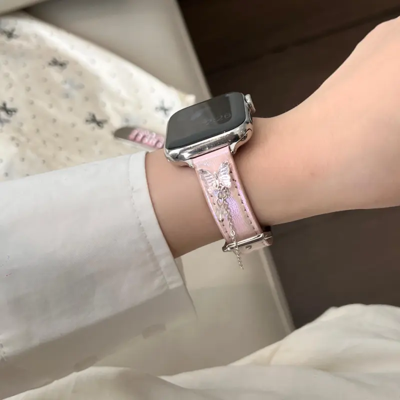 LOVINGCOOL Watch Band Apple Compatibility Genuine Leather Material-7