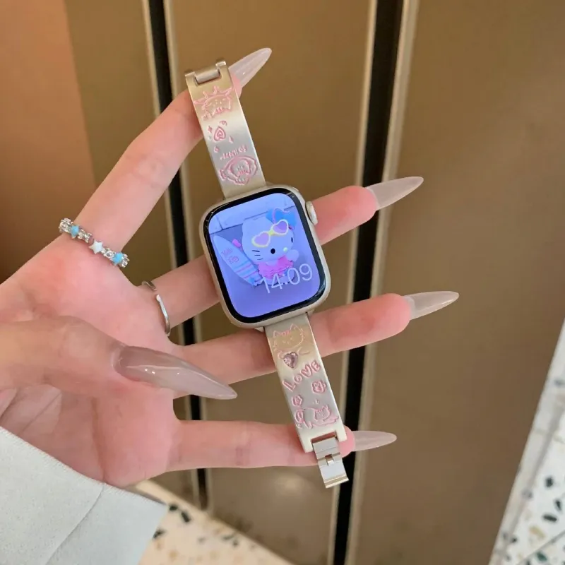 LOVINGCOOL Apple Compatibility Watch Band Stainless Steel Material-2