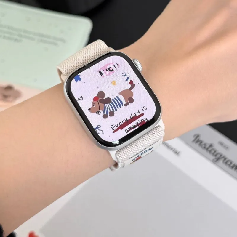 LOVINGCOOL Apple Compatibility Watch Band 14cm Nylon Material-7