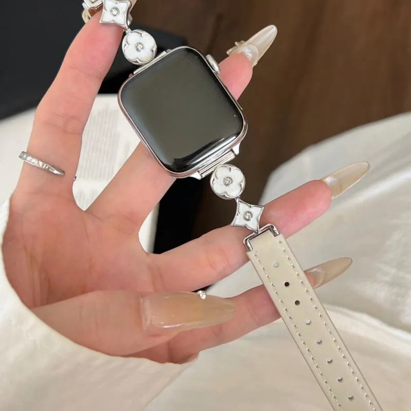 LOVINGCOOL Apple Compatibility Watch Band Genuine Leather Material-1
