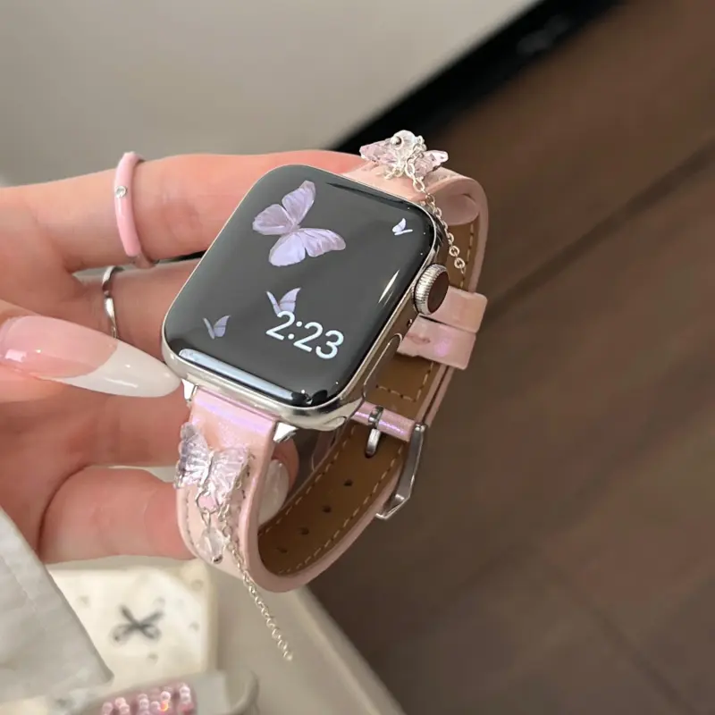 LOVINGCOOL Watch Band Apple Compatibility Genuine Leather Material-6