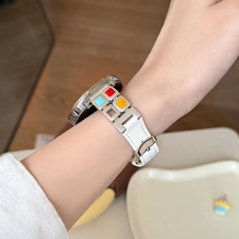 LOVINGCOOL Huawei Compatibility Watch Band Leather, Metal-13
