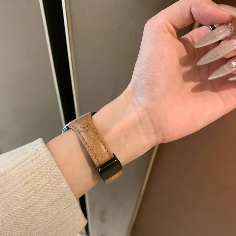 LOVINGCOOL Watch Band Apple Compatibility Genuine Leather Material-9