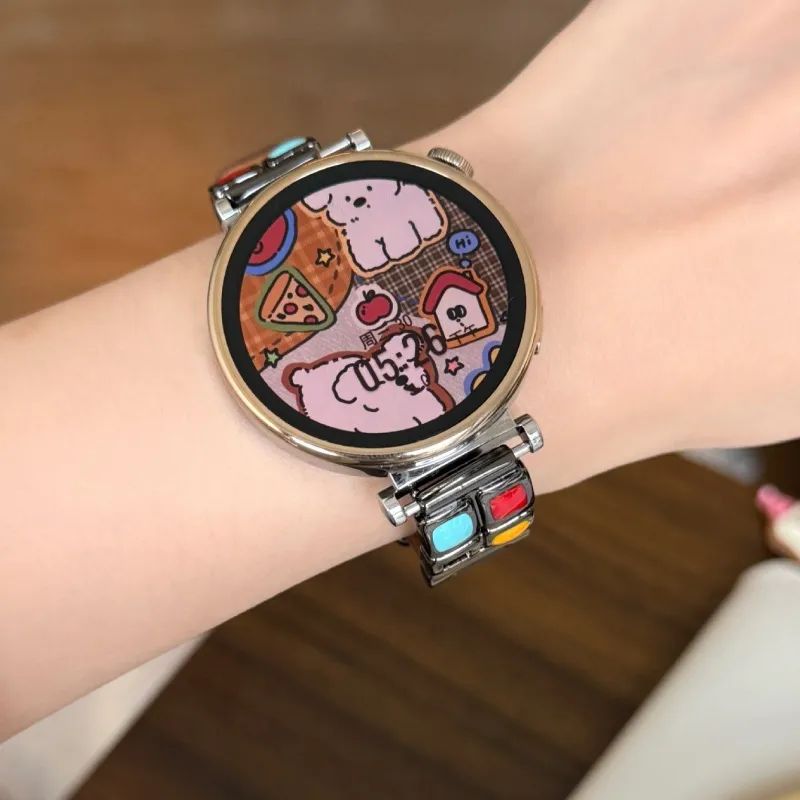 LOVINGCOOL Huawei Compatibility Watch Band Leather, Metal-7