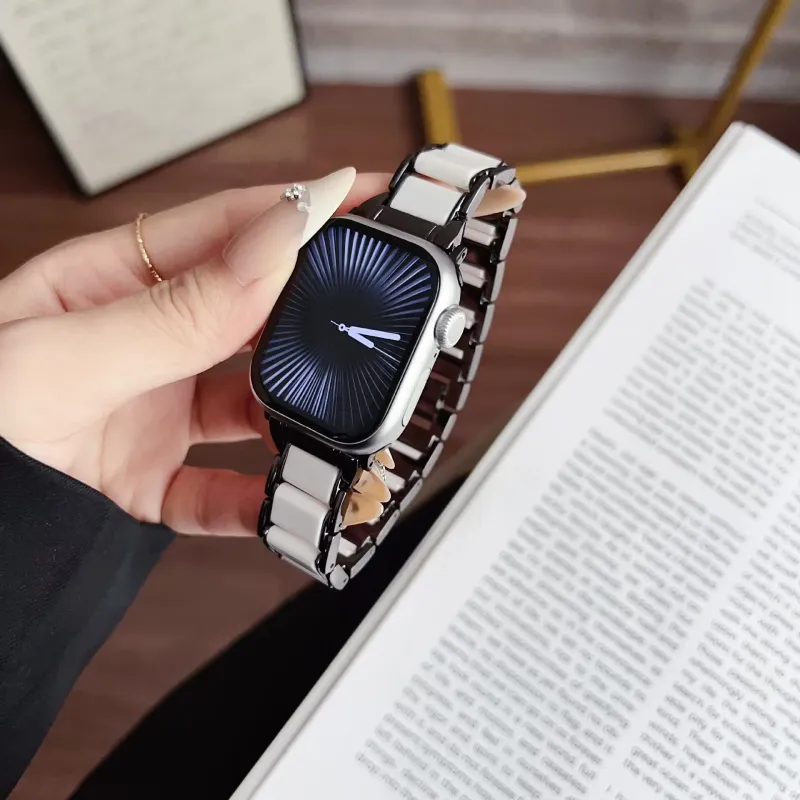 LOVINGCOOL Watch Band Apple Compatibility Imitation Ceramic Material-10