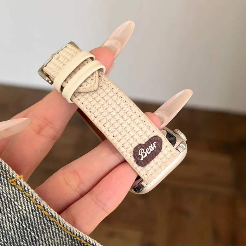 LOVINGCOOL Watch Band Apple Compatibility Fleece Material-1
