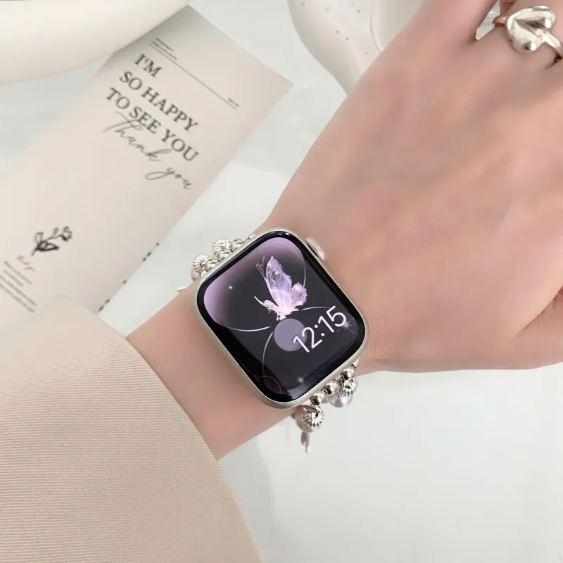 LOVINGCOOL Apple Compatibility Watch Band Bead Material-2