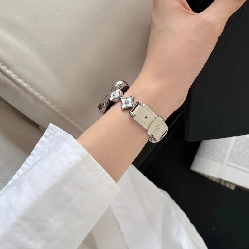 LOVINGCOOL Apple Compatibility Watch Band Genuine Leather Material-2