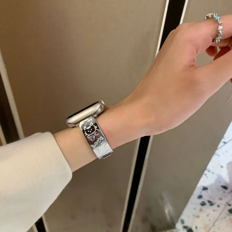 LOVINGCOOL Apple Compatibility Watch Band Stainless Steel Material-12