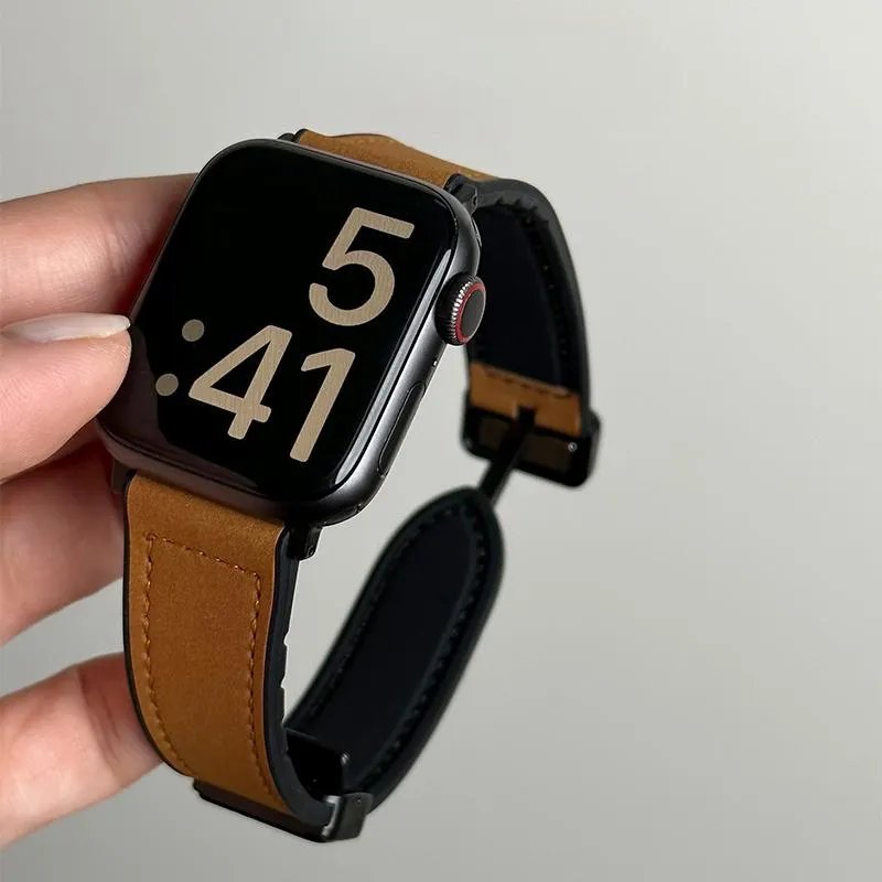 LOVINGCOOL Watch Band Apple Compatibility Genuine Leather Material-6