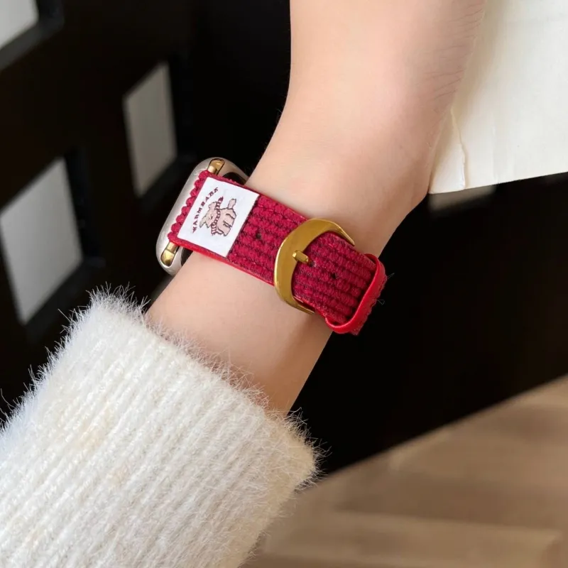 LOVINGCOOL Watch Band Apple Compatibility Fleece Material-12