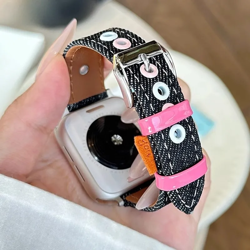 LOVINGCOOL Watch Band Apple Compatibility Canvas Material-8