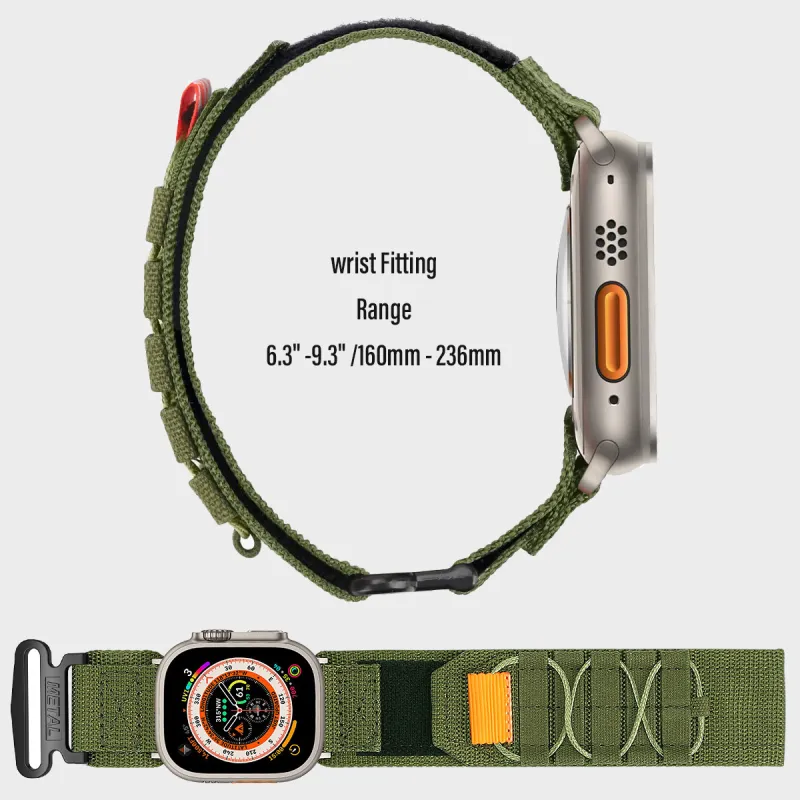 LOVINGCOOL Watch Band Apple Compatibility 38mm/49mm Nylon And Canvas Material-8