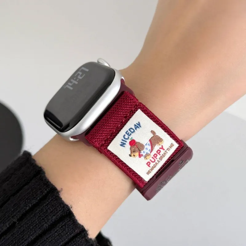 LOVINGCOOL Apple Compatibility Watch Band 14cm Nylon Material-33