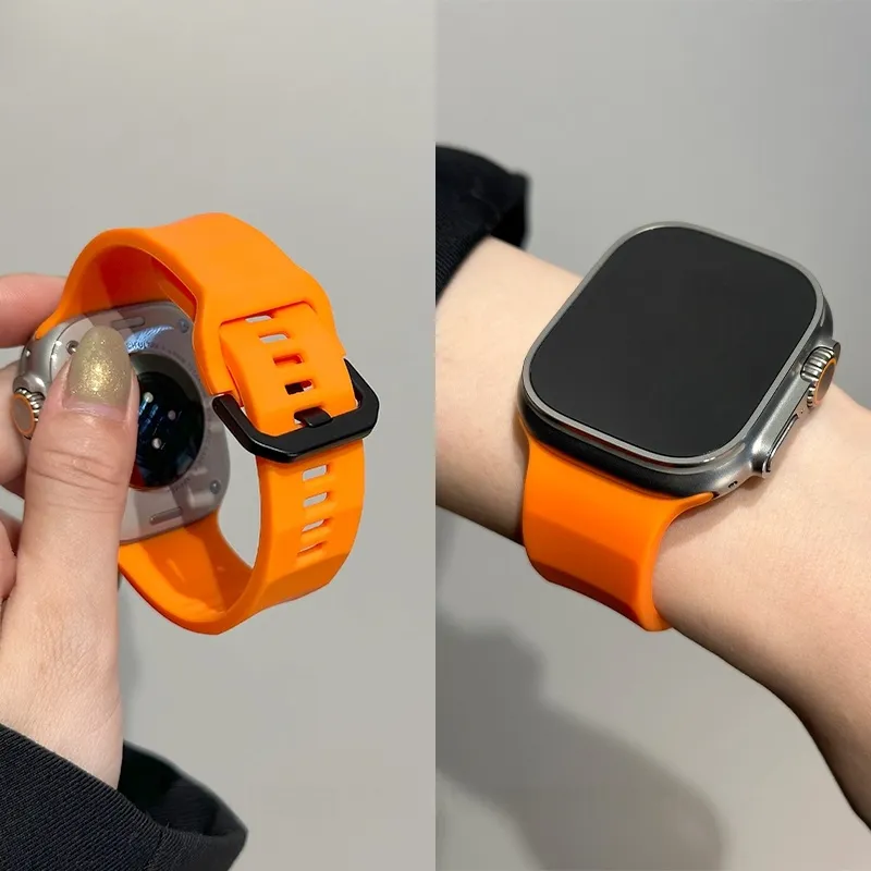 LOVINGCOOL Watch Bands Apple Compatibility 220mm Silicone Material-4