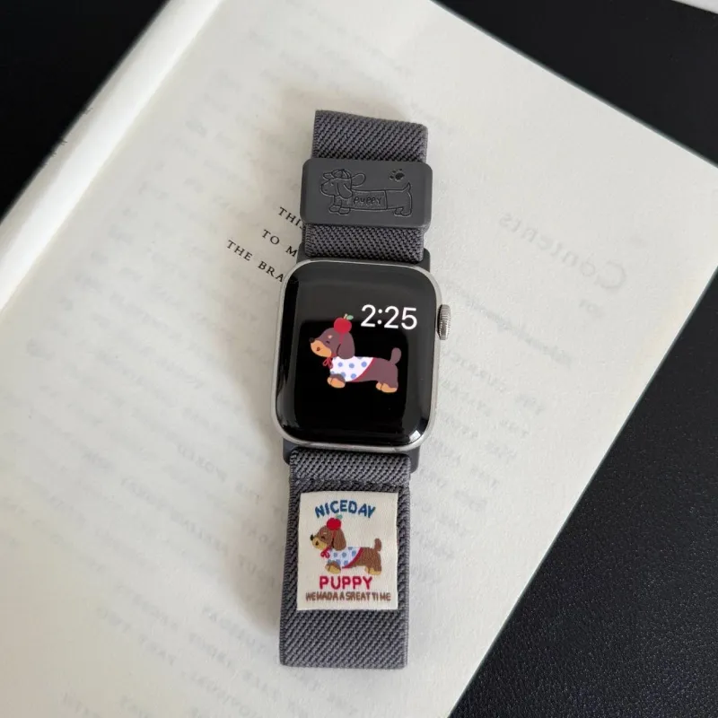 LOVINGCOOL Apple Compatibility Watch Band 14cm Nylon Material-1