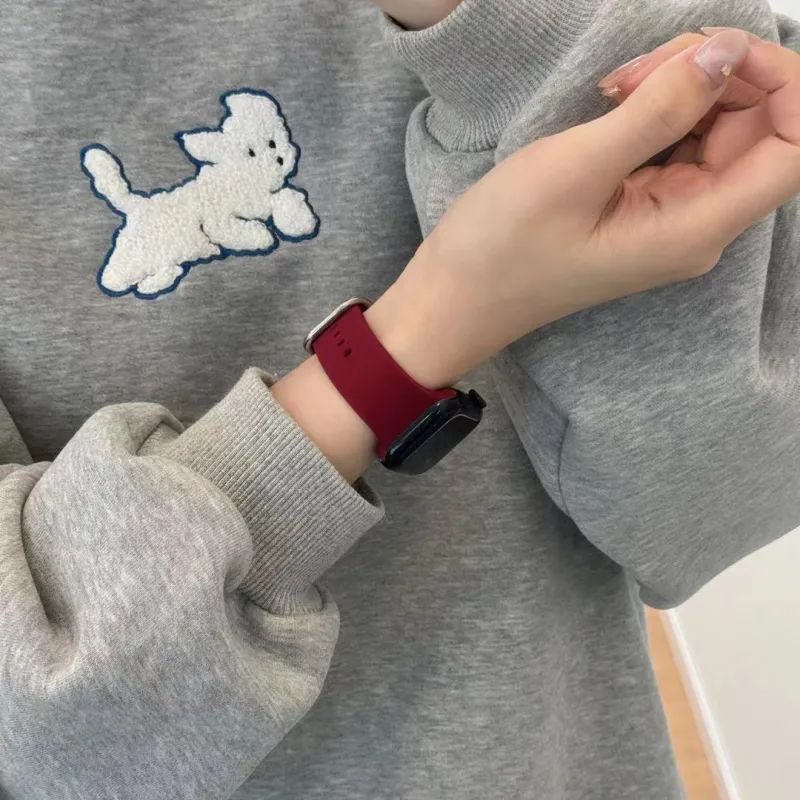 LOVINGCOOL Watch Band Apple Compatibility Silicone Material-1