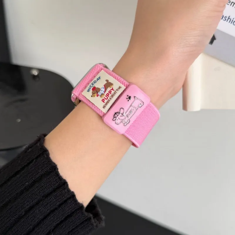 LOVINGCOOL Apple Compatibility Watch Band 14cm Nylon Material-26