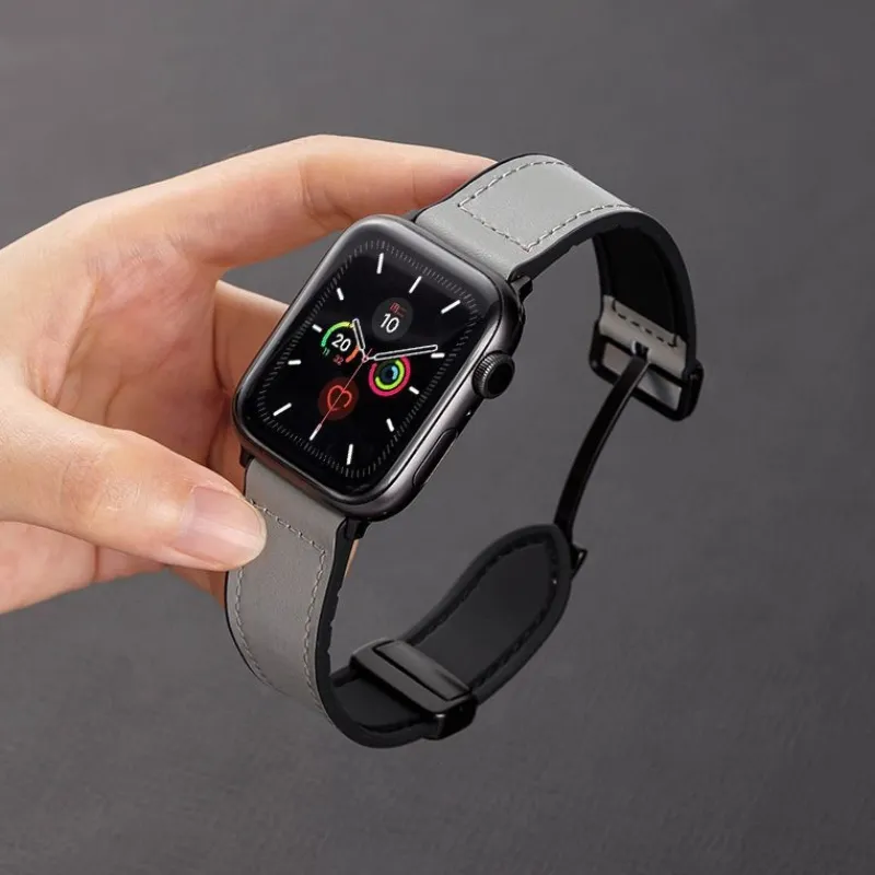LOVINGCOOL Watch Band Apple Compatibility Genuine Leather Material-16
