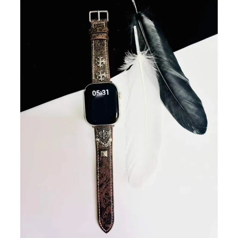 LOVINGCOOL Apple Compatibility Watch Band Genuine Leather Material-6