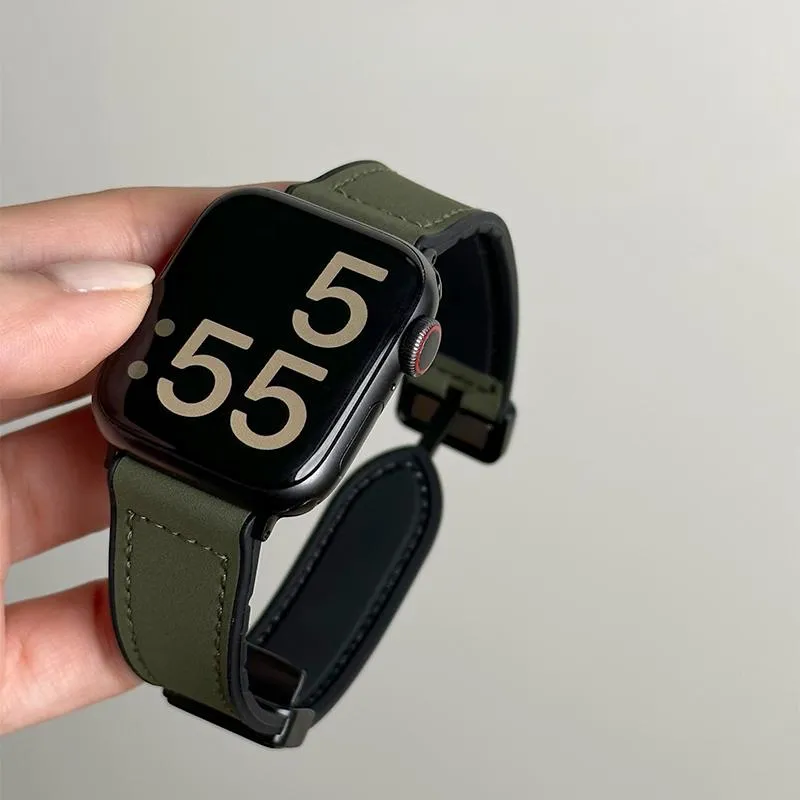 LOVINGCOOL Watch Band Apple Compatibility Genuine Leather Material-12