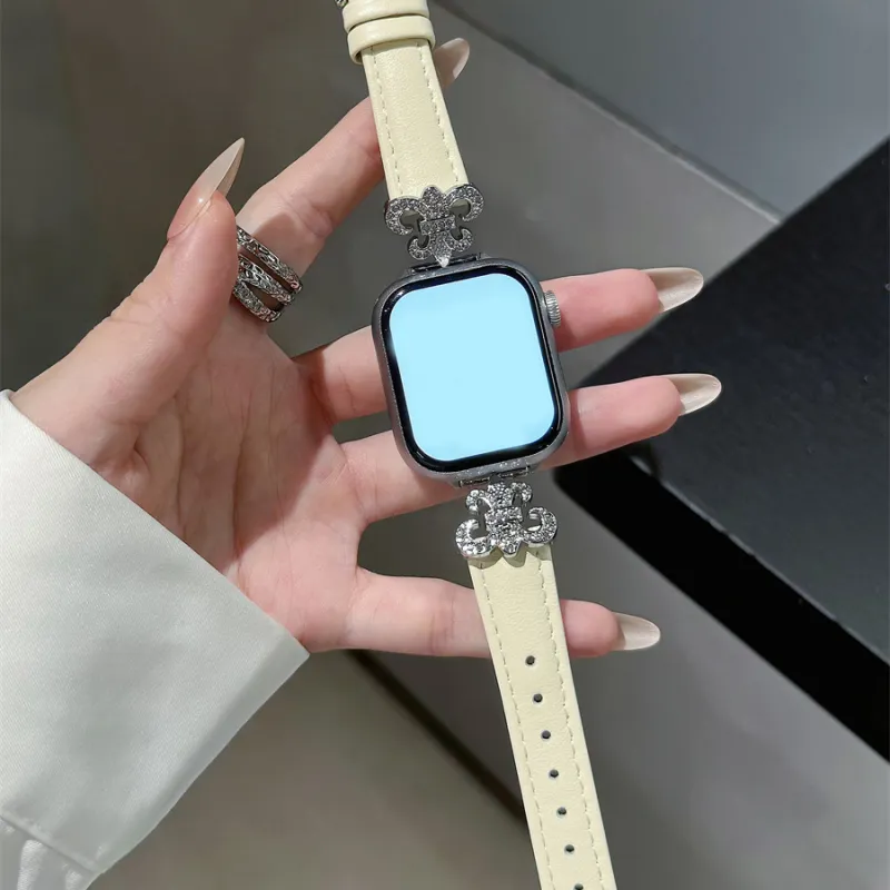 LOVINGCOOL Watch Band Apple Compatibility Genuine Leather Material-1