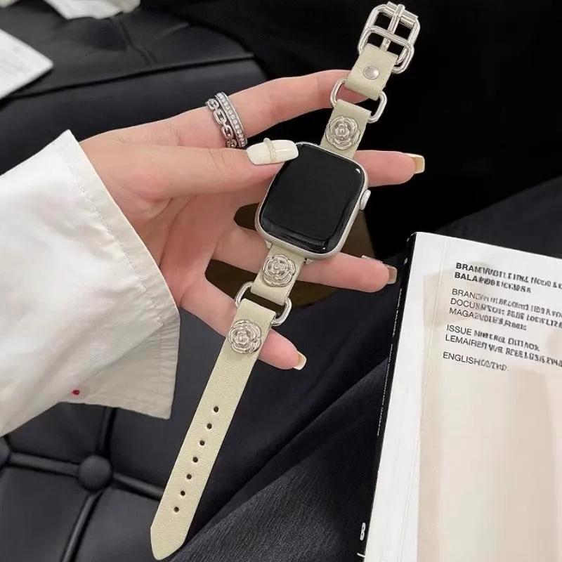 LOVINGCOOL Watch Band Apple Compatibility Genuine Leather Material-4