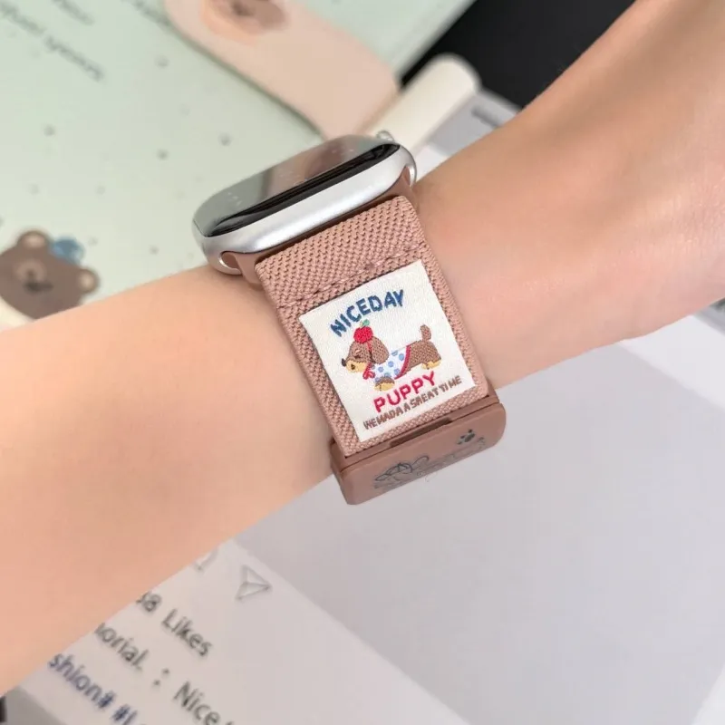 LOVINGCOOL Apple Compatibility Watch Band 14cm Nylon Material-22