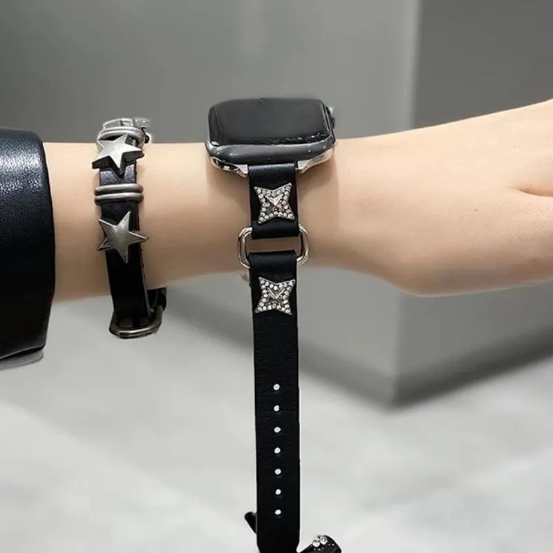 LOVINGCOOL Watch Band Apple Compatibility Genuine Leather Material-9