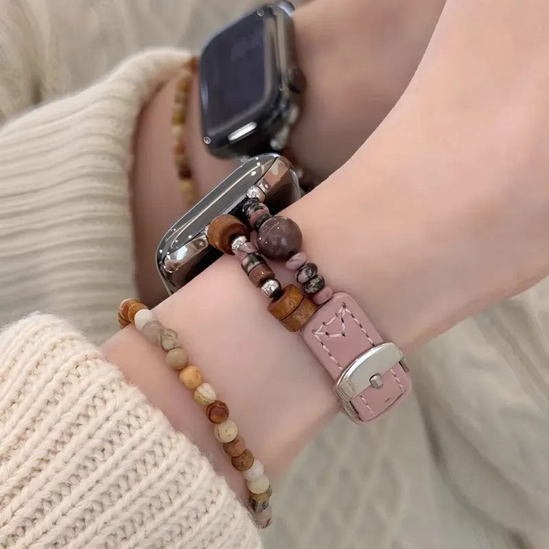 LOVINGCOOL Apple Compatibility Watch Band Genuine Leather Material-3