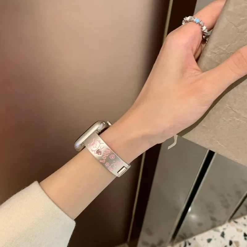 LOVINGCOOL Apple Compatibility Watch Band Stainless Steel Material-3