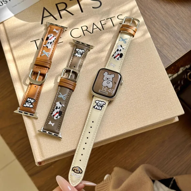 LOVINGCOOL Apple Compatibility Watch Band Genuine Leather Material-8