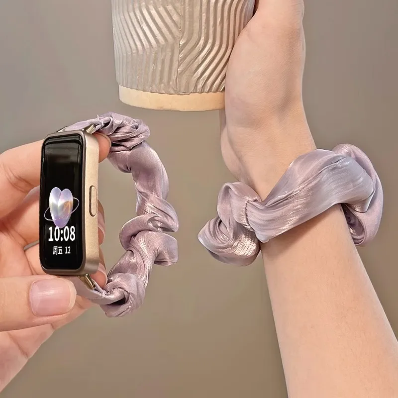 LOVINGCOOL Watch Band Huawei Compatibility Ice Silk Material-4