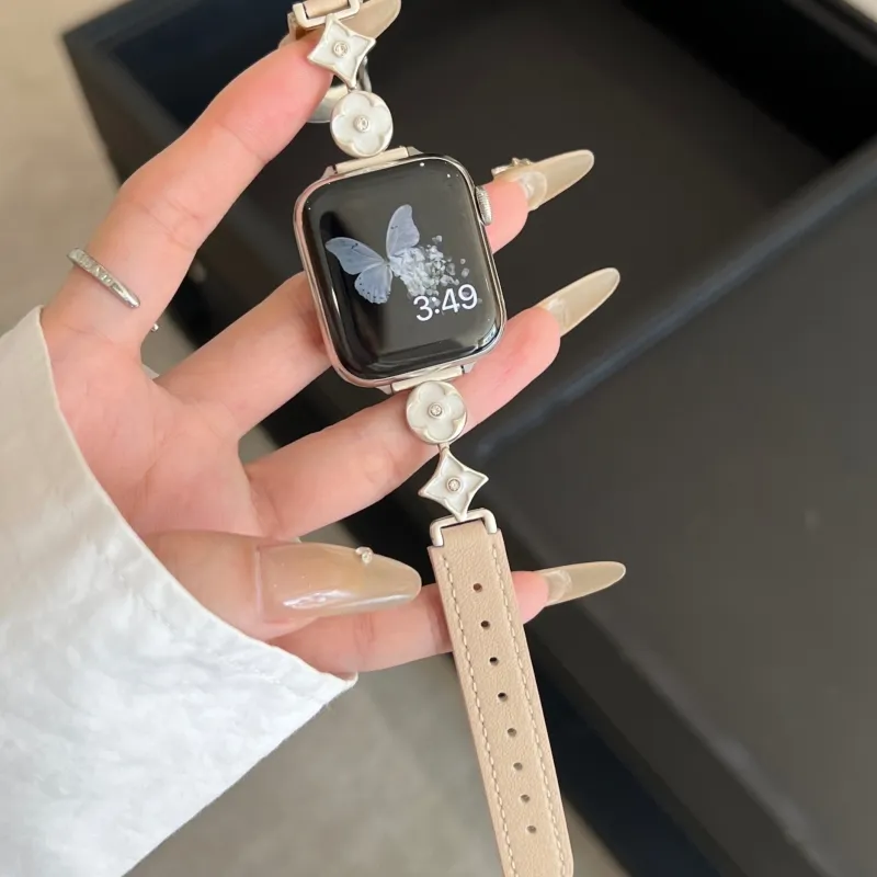 LOVINGCOOL Apple Compatibility Watch Band Genuine Leather Material-7